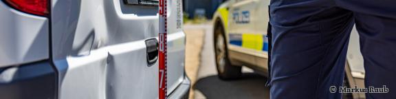 Messung Polizeiauto