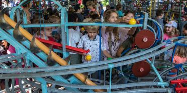 Die Kugelbahn im Stadtpark West ist zurück